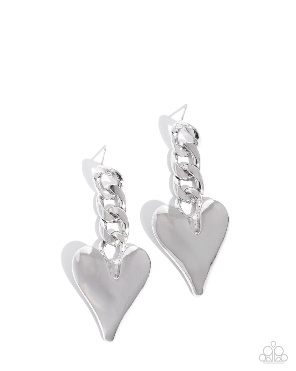 five-dollar-jewelry-mechanic-match-silver-post earrings-paparazzi-accessories