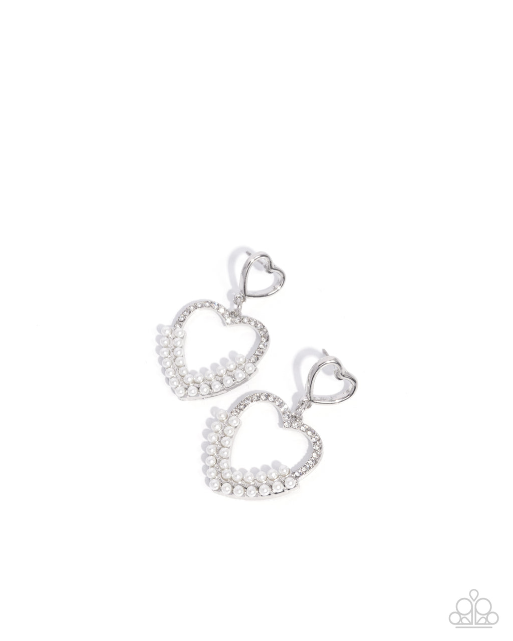 eight-dollar-jewelry-dangling-damsel-white-post earrings-paparazzi-accessories