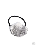 five-dollar-jewelry-short-seashell-silver-hair clip-paparazzi-accessories