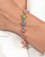Floral Flatland - Multi Bracelet - Paparazzi Accessories