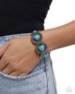 Rural Romance - Blue Bracelet - Paparazzi Accessories