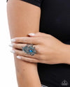 Polished Peacock - Blue Ring - Paparazzi Accessories