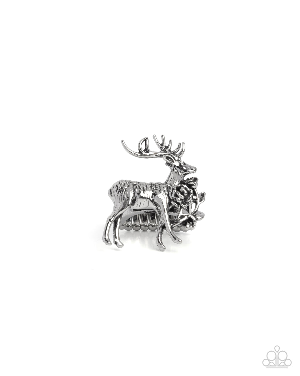 five-dollar-jewelry-stag-statement-silver-ring-paparazzi-accessories