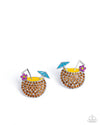 five-dollar-jewelry-vacation-mode-multi-post earrings-paparazzi-accessories