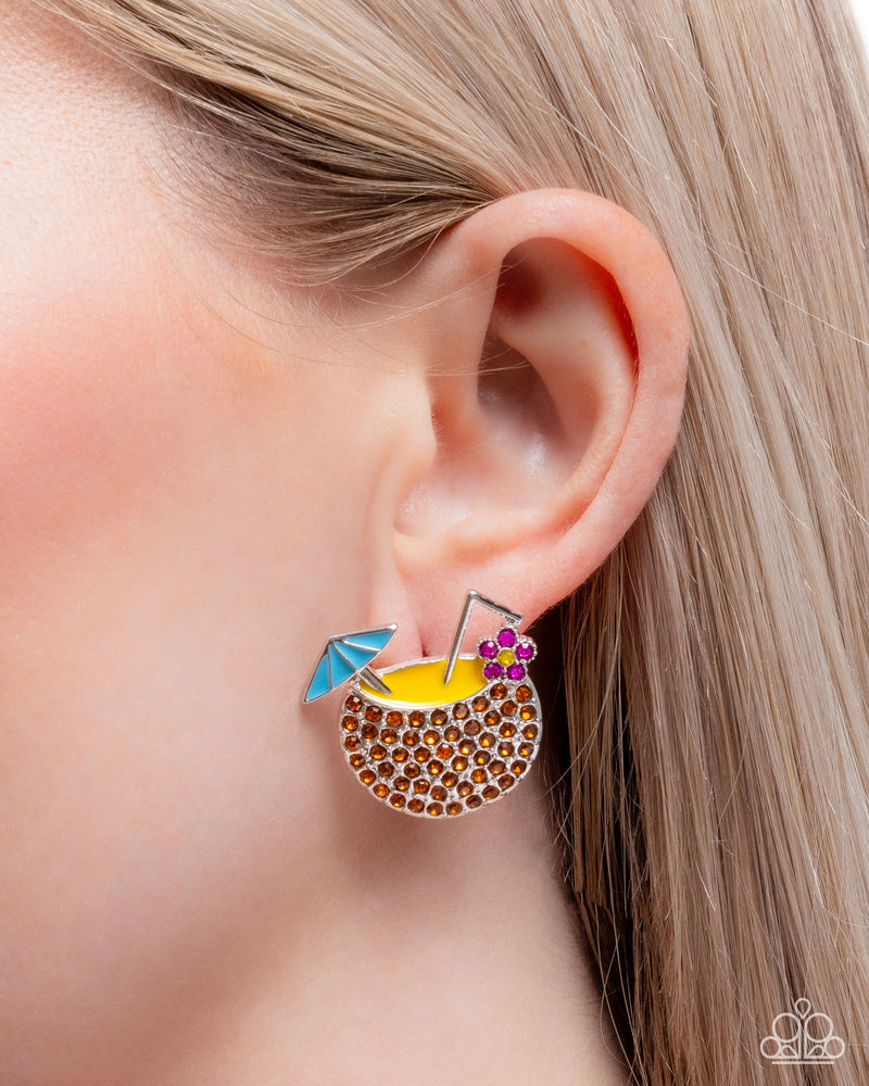 Vacation Mode - Multi Post Earrings - Paparazzi Accessories