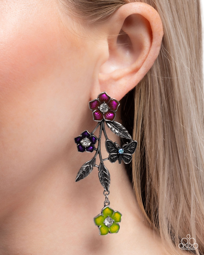 Whimsical Weekend - Multi Post Earrings - Paparazzi Accessories