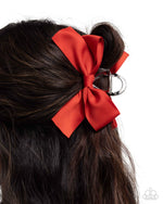 Coquette Class - Red Hair Claw Clip - Paparazzi Accessories