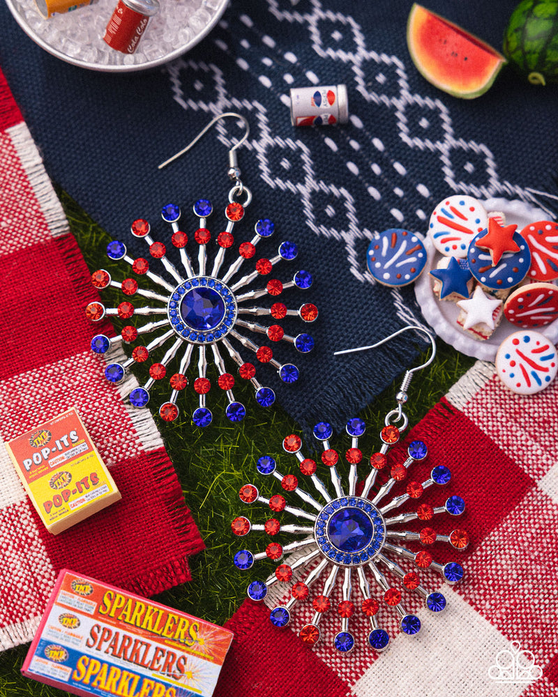 Fierce Firework - Multi Earrings - Paparazzi Accessories