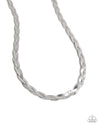 five-dollar-jewelry-bewildering-braid-silver-necklace-paparazzi-accessories