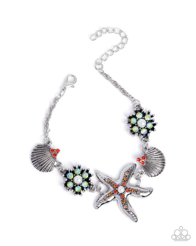 Starfish Solo Silver - Complete Look  - Paparazzi Accessories
