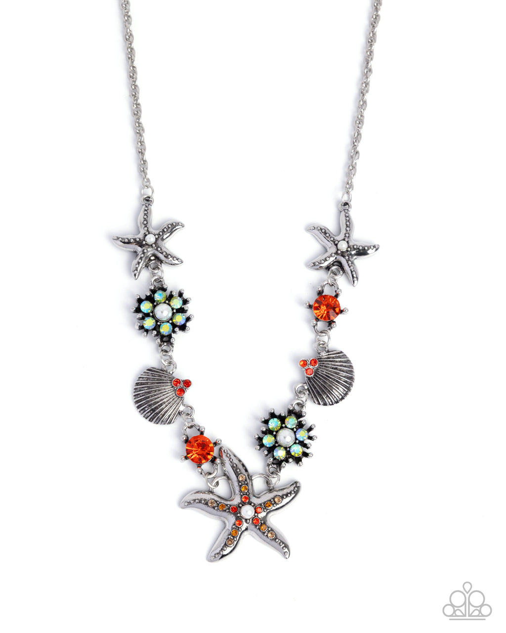Starfish Solo Silver - Complete Look  - Paparazzi Accessories