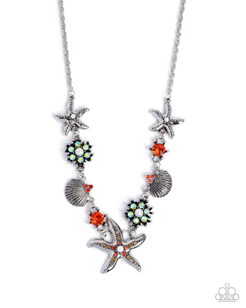 Starfish Solo Silver - Complete Look  - Paparazzi Accessories