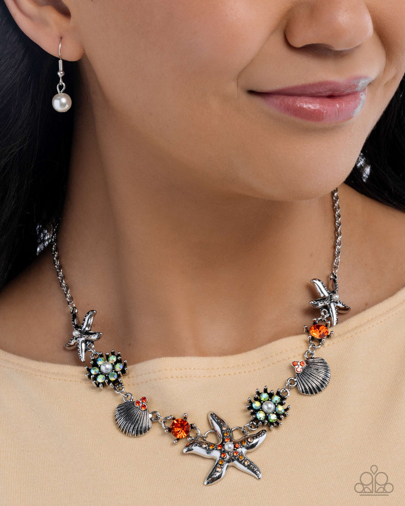 Starfish Solo Silver - Complete Look  - Paparazzi Accessories