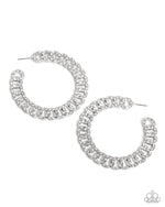 eight-dollar-jewelry-interlocked-icing-white-earrings-paparazzi-accessories