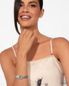 Boldly Buckled - White Bracelet - Paparazzi Accessories