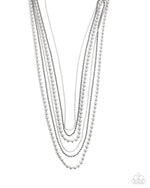 five-dollar-jewelry-lockdown-layers-silver-necklace-paparazzi-accessories
