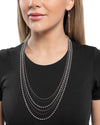 Lockdown Layers - Silver Necklace - Paparazzi Accessories