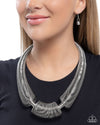 Carefree Coils - Silver Necklace - Paparazzi Accessories