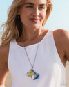 Flashy Fish - Yellow Necklace - Paparazzi Accessories