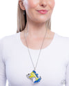 Flashy Fish - Yellow Necklace - Paparazzi Accessories
