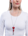 Treasured Tiers - Red Lanyard - Paparazzi Accessories