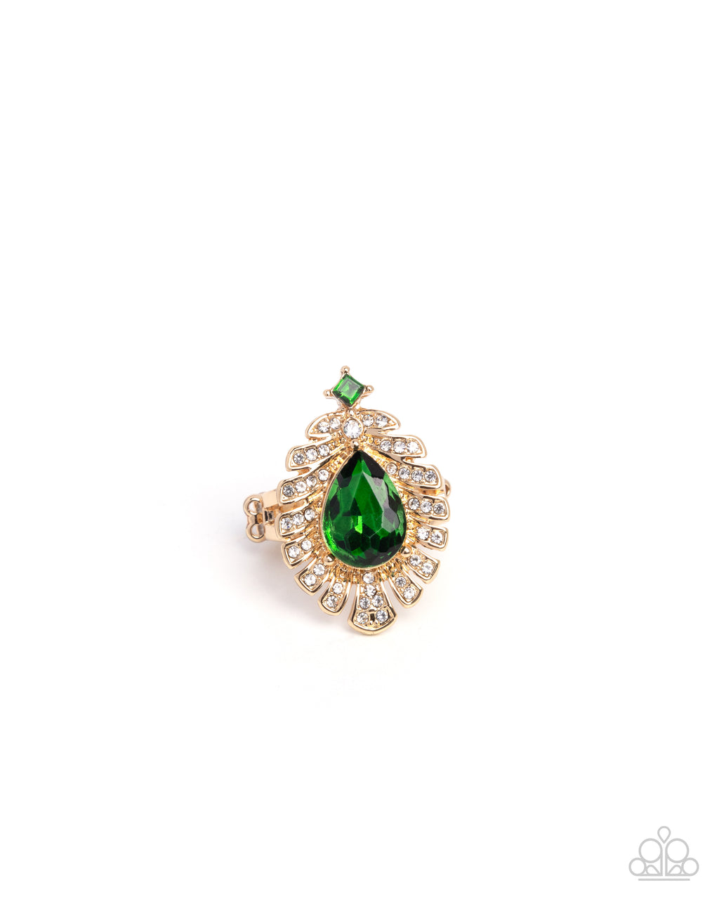 five-dollar-jewelry-extended-elite-green-ring-paparazzi-accessories