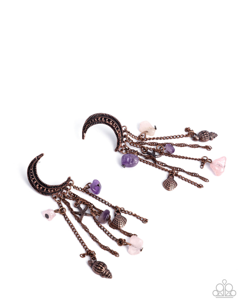 five-dollar-jewelry-crescent-call-copper-post earrings-paparazzi-accessories