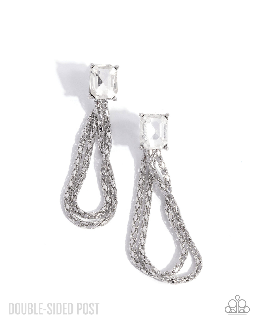 eight-dollar-jewelry-cascading-collection-white-post earrings-paparazzi-accessories