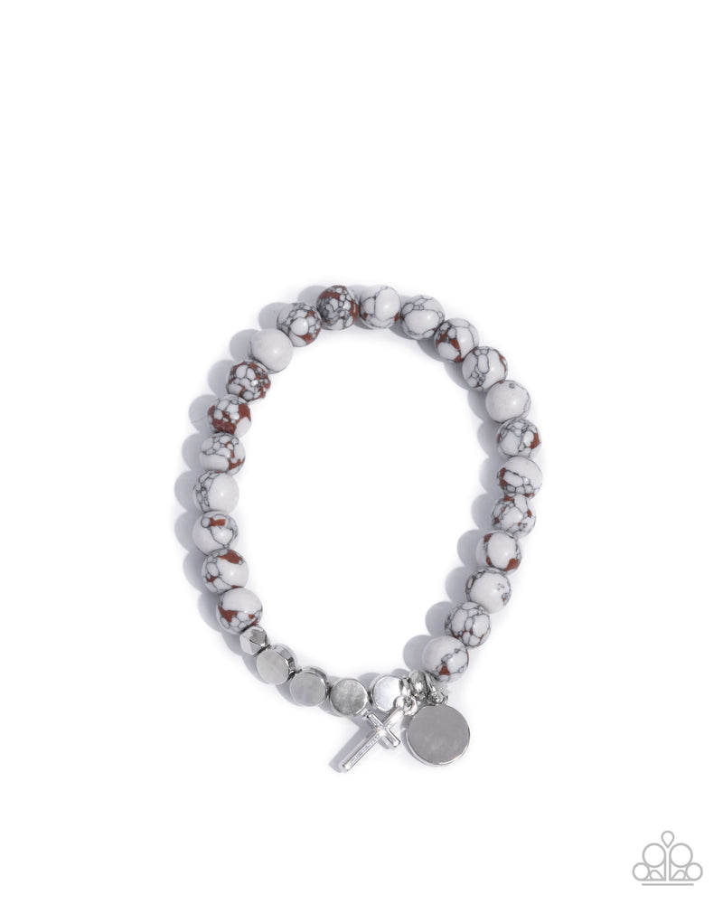 five-dollar-jewelry-devout-debut-white-bracelet-paparazzi-accessories