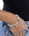 Devout Debut - White Bracelet - Paparazzi Accessories