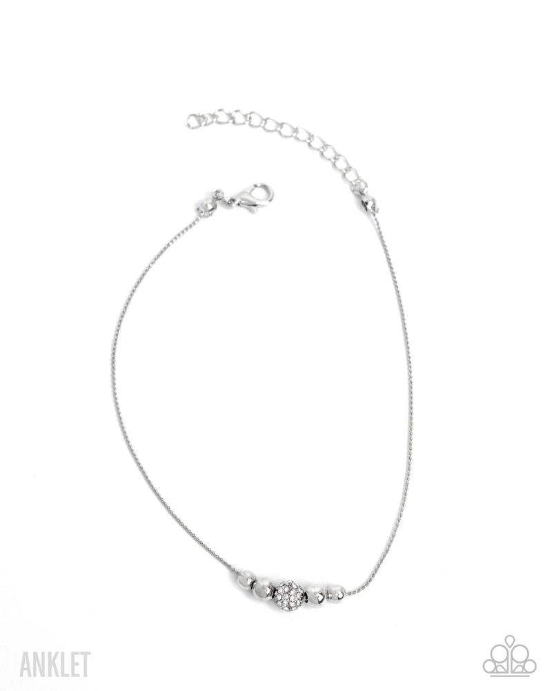 five-dollar-jewelry-simple-showcase-white-anklet-paparazzi-accessories
