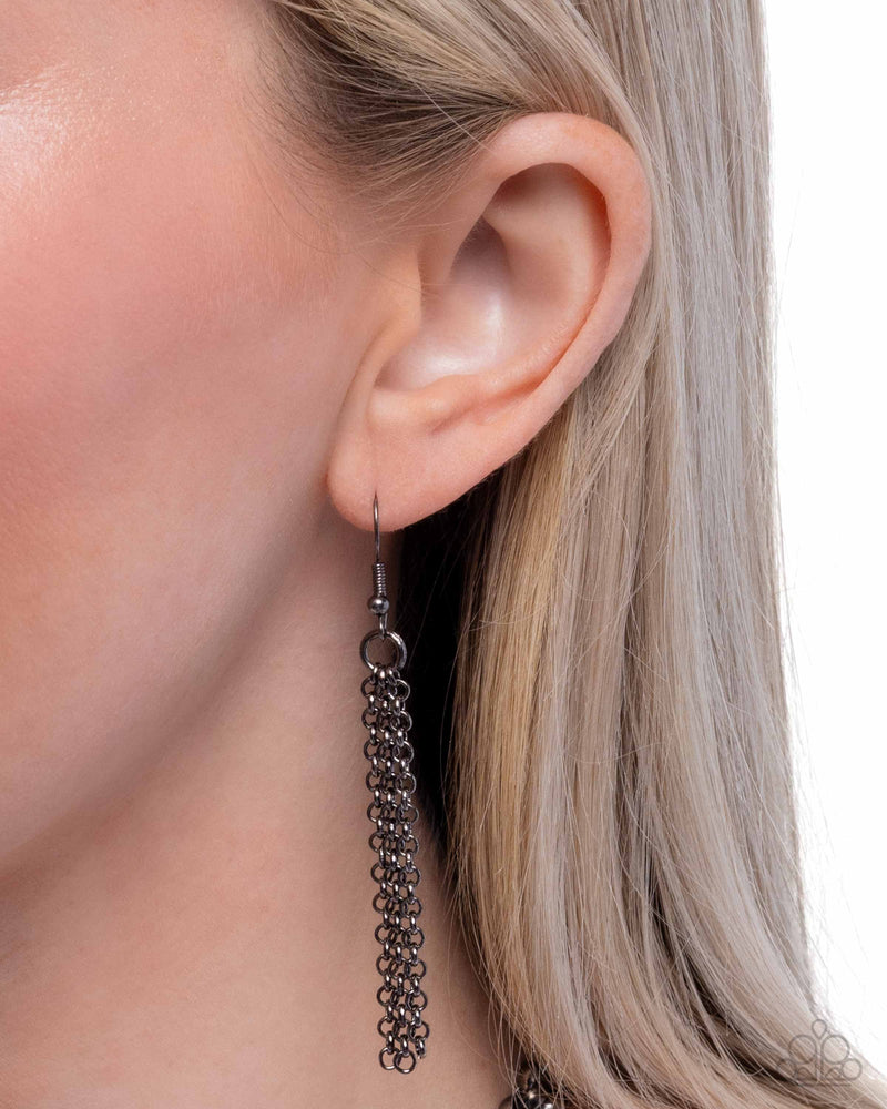 Double Demand - Black Necklace - Paparazzi Accessories