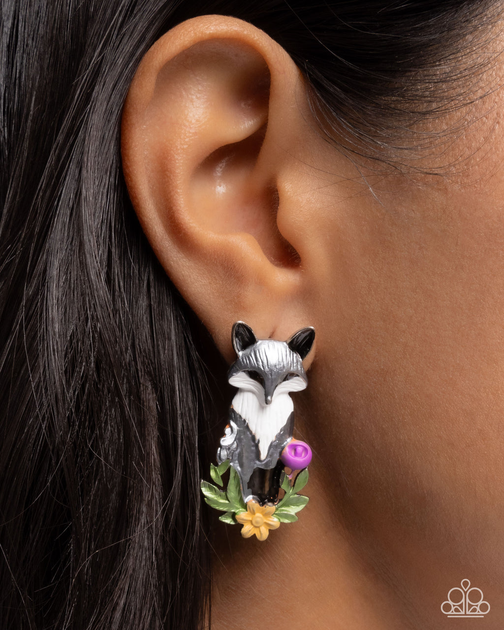 Fox Fanatic - Multi Post Earrings - Paparazzi Accessories