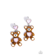 eight-dollar-jewelry-traditional-teddy-pink-post earrings-paparazzi-accessories