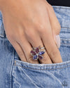 Floral Fabrication - Purple Ring - Paparazzi Accessories
