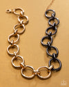 Mismatched Minuet - Gold Necklace - Paparazzi Accessories