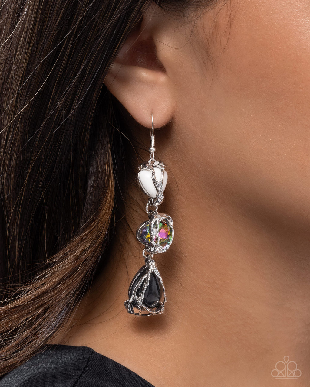 The Next Right Thing - Black Earrings - Paparazzi Accessories