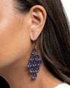 Find Your Sparkle - Blue Earrings - Paparazzi Accessories
