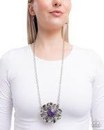 Floral Form - Purple Necklace - Paparazzi Accessories
