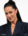 Herringbone Haute - Silver Necklace - Paparazzi Accessories