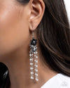 Flawless Floral - Black Earrings - Paparazzi Accessories