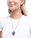 Heartfelt Honor - Blue Necklace - Paparazzi Accessories