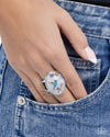 Hummingbird Hope - White Ring - Paparazzi Accessories