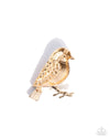 Beneficial Bird - Blue Brooch - Paparazzi Accessories