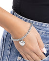 Dancing Damsel - Silver Bracelet - Paparazzi Accessories