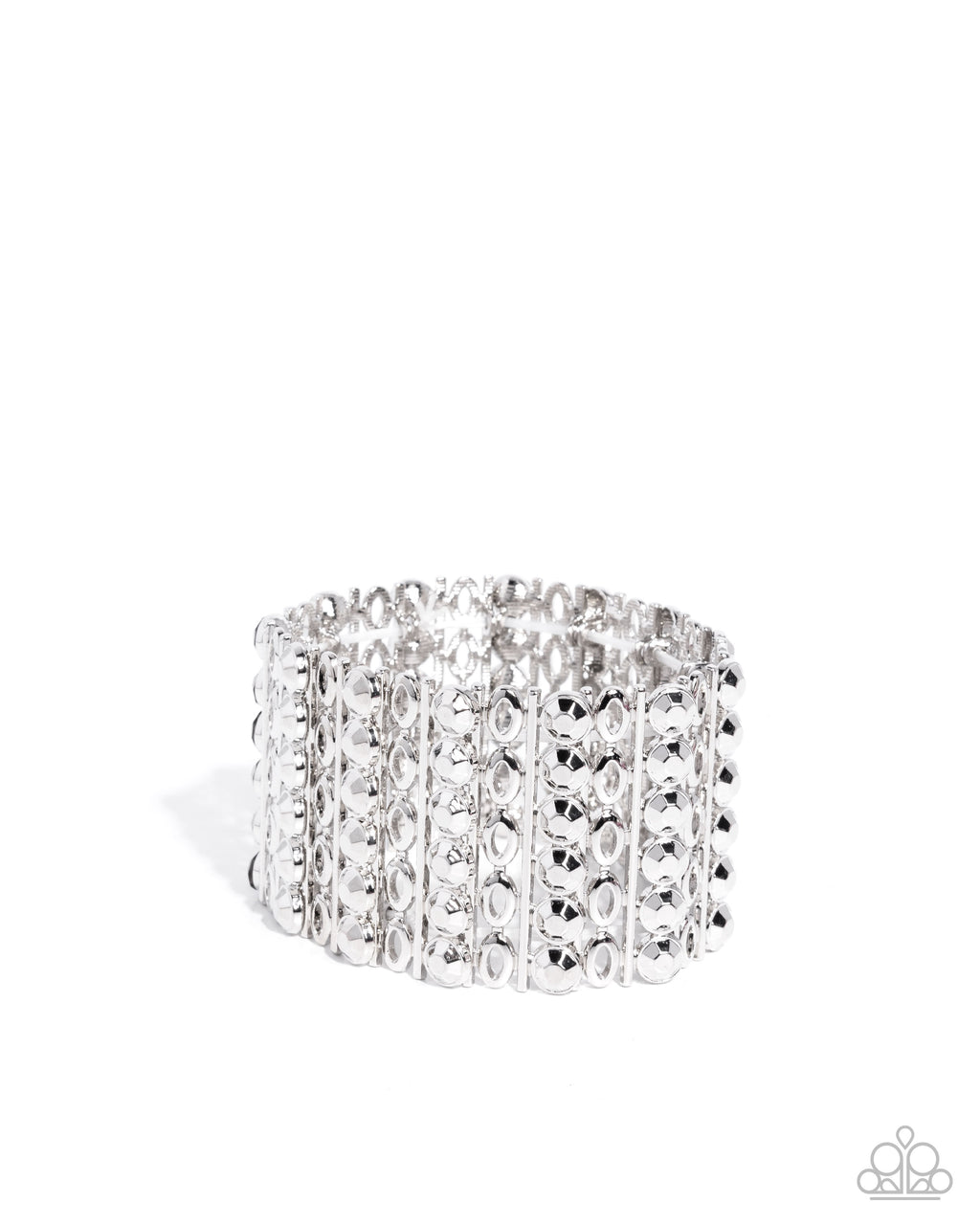 eight-dollar-jewelry-reflective-rows-silver-bracelet-paparazzi-accessories