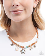 Operation Ocean - Brown Necklace - Paparazzi Accessories