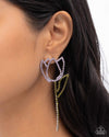 Tulip Transcendence - Purple Post Earrings - Paparazzi Accessories