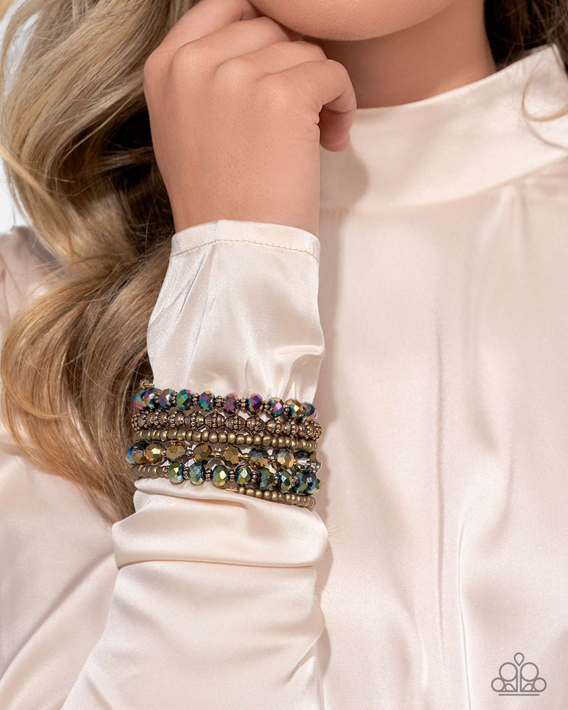 Stacked Surprise - Multi Bracelet - Paparazzi Accessories