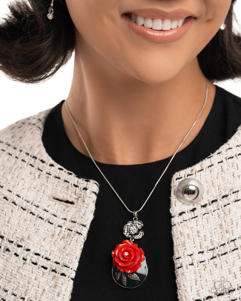 Rosy Reception - Red Rose - Complete Look  - Paparazzi Accessories
